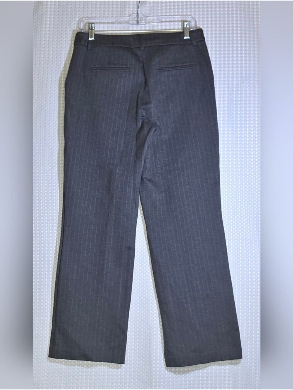 Rachel Zoe Gray Pinstripe Trouser Pants Size 6 Career Office Quiet Luxury - Picture 8 of 12